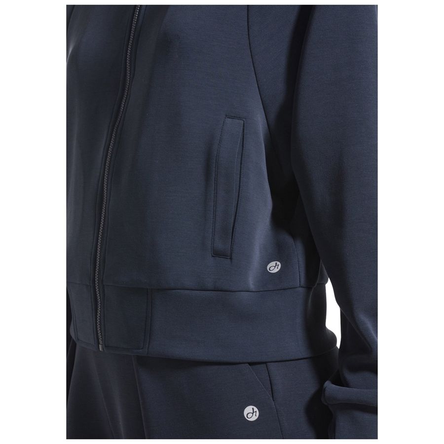 Bomber full zip in modal soft touch nero da donna Deha | D4231010009